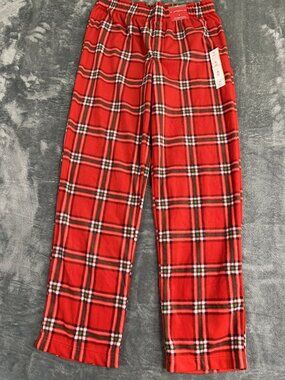 Wondershop Mens Red Plaid Fleece Pajama Pants S NWT